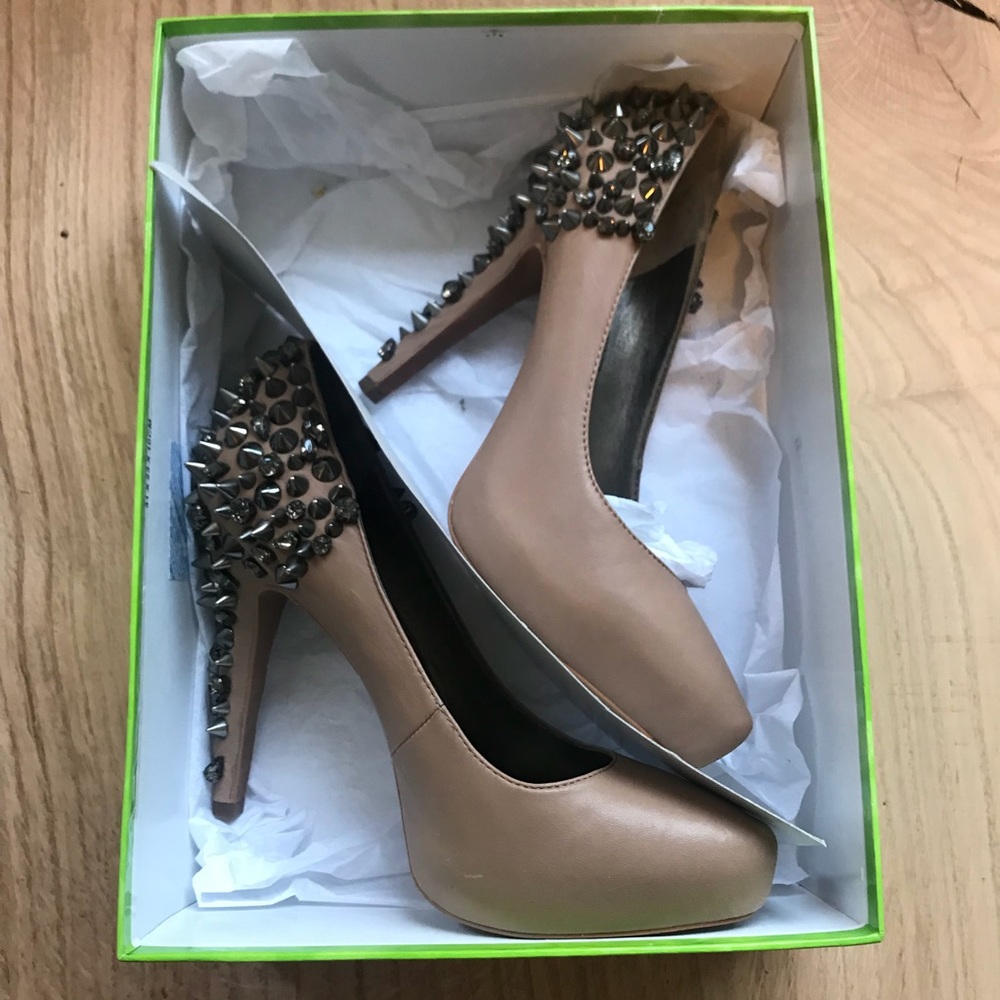 Sam Edelman Roza Nude Leather Heels